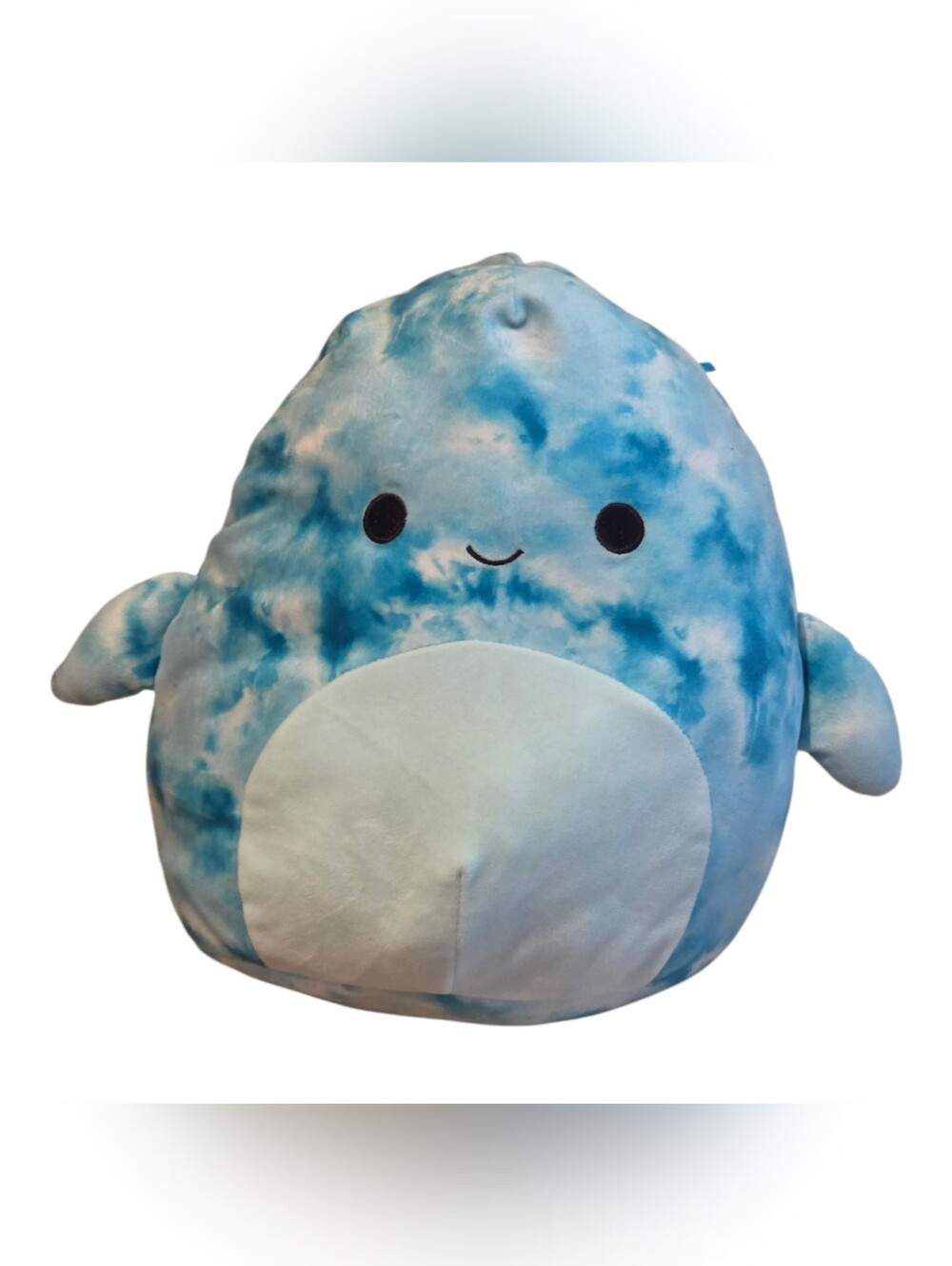 Blue Tie-Dye Plush Squishmallow Shark
